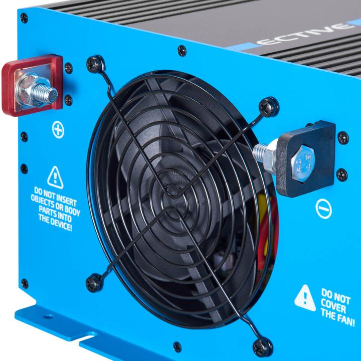 Produktbild Ective CSI 10 PRO 1000W/12V Sinus-Wechselrichter mit Netzvorrangschaltung und Ladegerät (CH-Stecker)