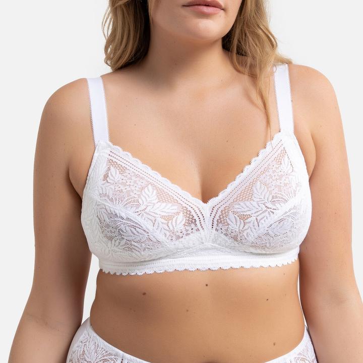 Actual product image La Redoute Collections JEANNE recycled lace bra (85 C)