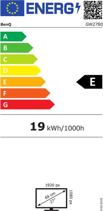 Energie-Label BenQ GW2780 (1920 x 1080 Pixel, 27")