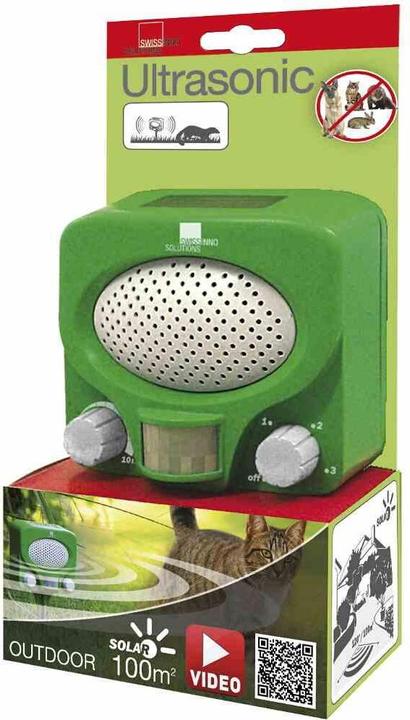 Swissinno Solar Ultraschall Tiervertreiber, Marder- & Katzenschreck