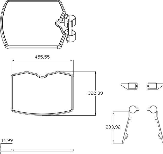 Produktbild Multibrackets Fachboden zu M-TV Ständer, schwarz, max 10 kg