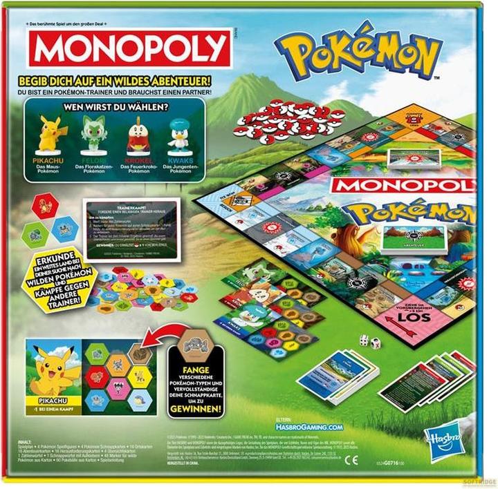 Produktbild Hasbro Gaming Monopoly Pokemon (Deutsch)