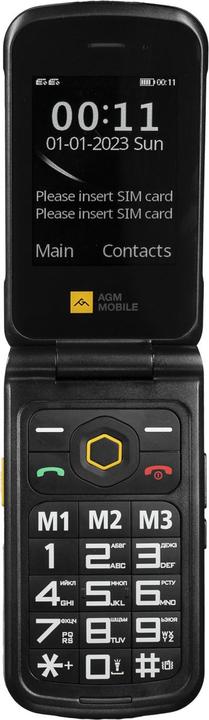 Actual product image AGM M8 128MB 4G BLACK (2.80", 0.08 Mpx, 4G)