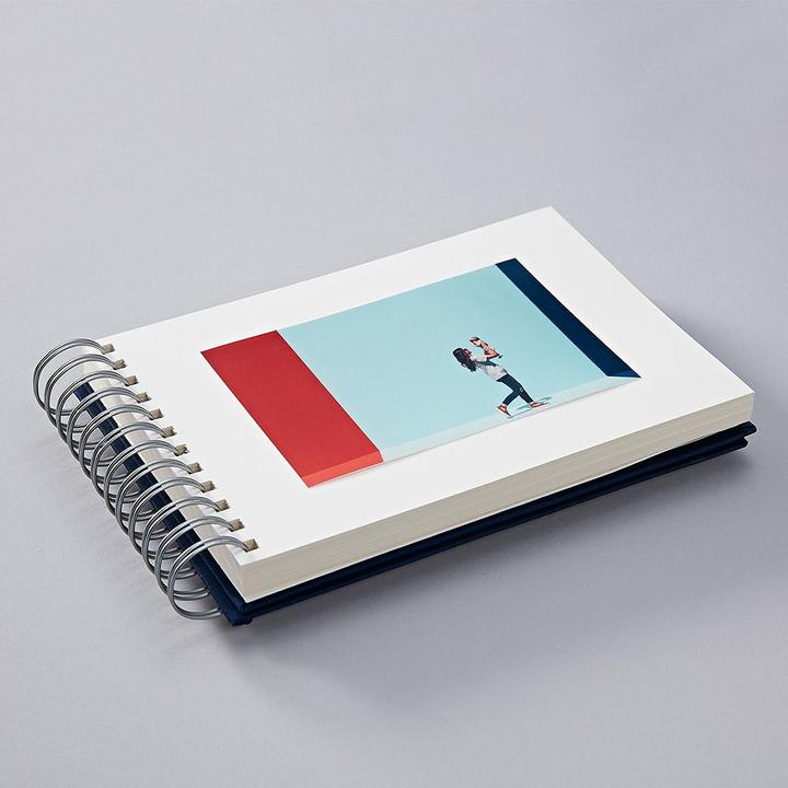 Actual product image Semikolon Photo album Mini Mucho Orange. Cream colored pages (9 x 13 cm, 10 x 15 cm)