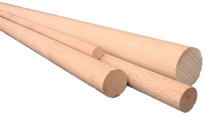Nobby Perchoirs en bois rond, hêtre, Ø 1.2 cm 100 cm