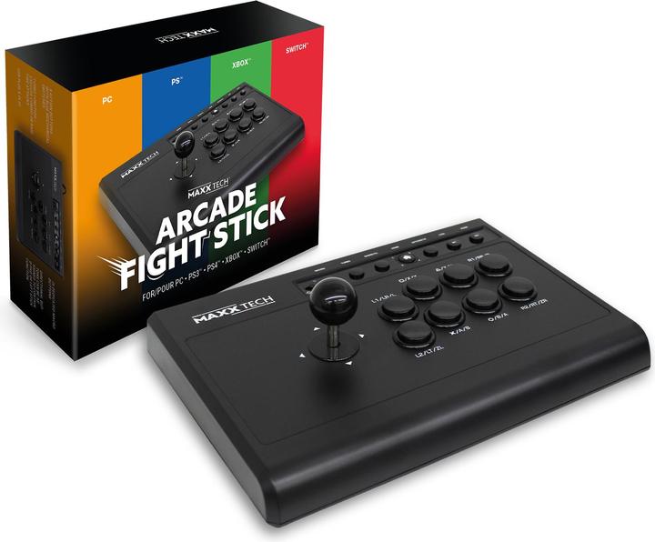Actual product image Maxx Tech Multiplatform Arcade Fight Stick (Switch, Xbox One X, PC, Xbox One S, PS4, Android, PS3)