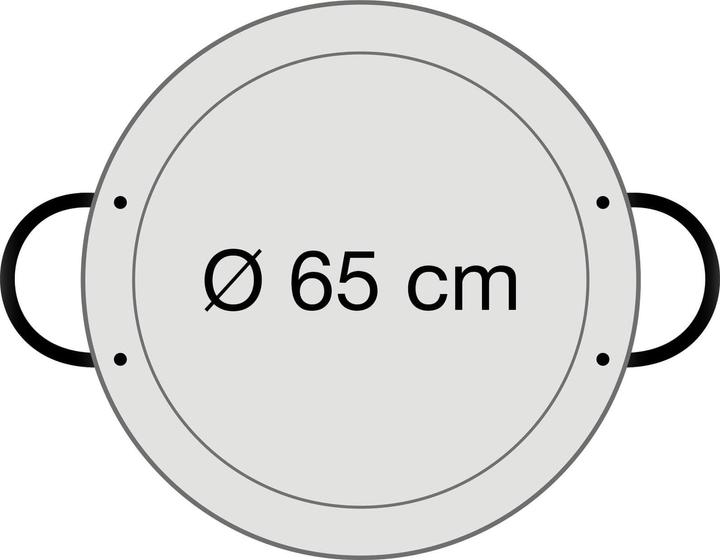 Image du produit All'Grill Poêle à paella acier poli Ø 65 cm (65 cm, Poêle à paella, Acier)