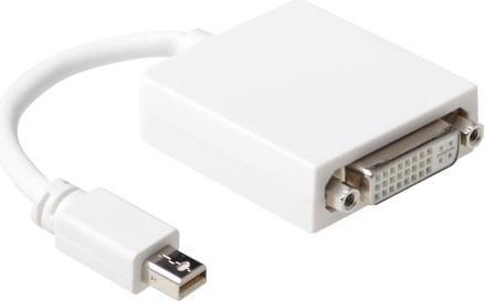 Actual product image 15 cm Conversion cable Mini DisplayPort male to DVI female. Length: 0.15 m Mini dp male-dvi female 0 (Mini DP, 15 cm)