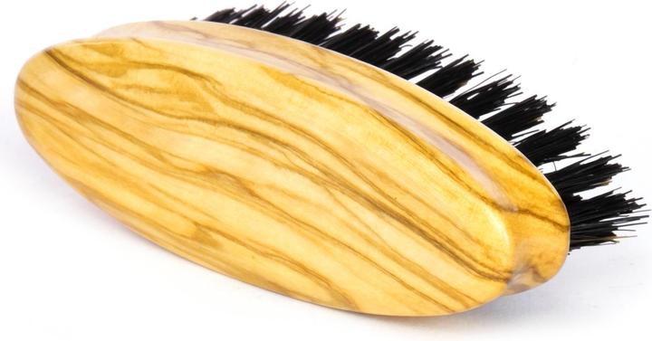 Immagine prodotto Spazzola per barba ovale in legno d'ulivo