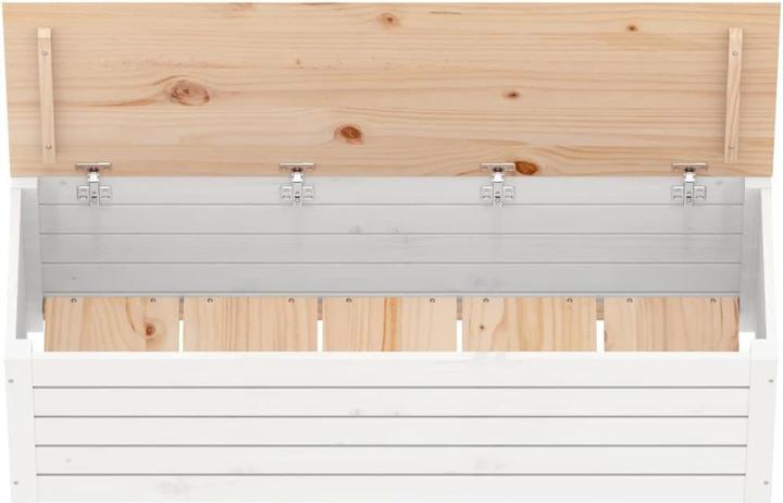 Immagine prodotto VidaXL Truhe Weiss 109x36,5x33 cm Massivholz Kiefer,Farbe
