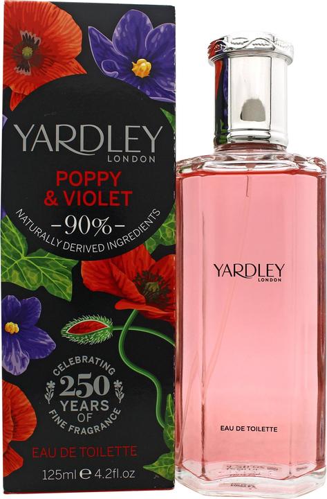 Actual product image Yardley Poppy & Violet by Eau de Toilette Spray 125 ml (Eau de toilette, 125 ml)