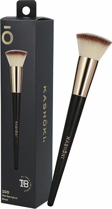 Tools for Beauty T4B KASHOKI 100 FLAT TOP KABUKI BRUSH Pulverpinsel, Beauty Flacher Schminkpinsel (Puder)
