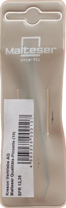 Produktbild Malteser Pinzette Ni schmal gebogen 8 cm No 10