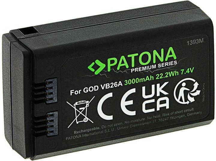 Actual product image Patona Premium Battery Godox VB26A V1 Series (Camera battery)