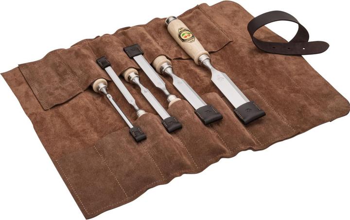 Produktbild Kirschen Stechbeitelsatz 6-tlg. Ledertasche 6-10-12-16-20-26 (26 mm)
