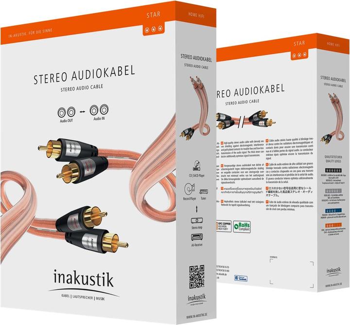Image du produit Inakustik STAR Stereo RCA (1.50 m, RCA)