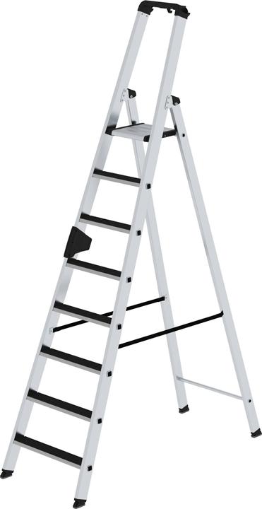 Image du produit Munk Escabeau à marches accessible d'un côté avec clip-step 8 marches (Échelle deux plans, 385 cm)