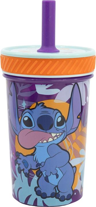 Stor Stitch "Aloha" - Drop Safe - Auslaufsicherer Becher mit Silikonstrohhalm (370 ml)