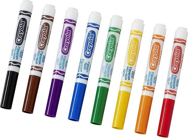 Actual product image Crayola Ultra Clean felt tip pens with cone tip (Multinational, 8 x)