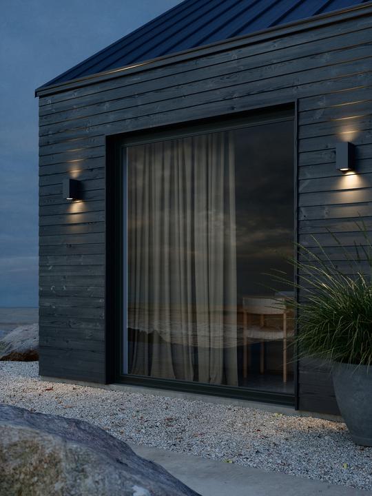 Produktbild Nordlux Canto maxi kubi 2, Wandleuchte, Schwarz (GU10, IP44)