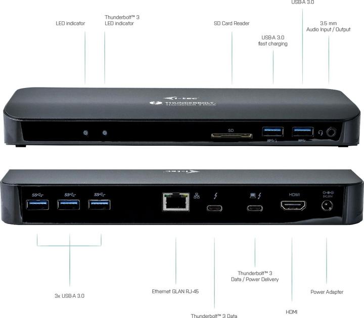 Image du produit i-tec Tb3hdmiplusxit (Thunderbolt, 1 Ports)