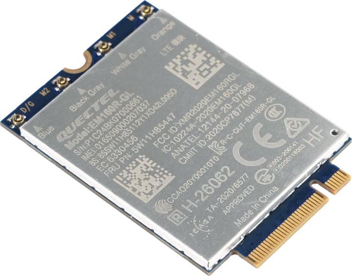 Actual product image Lenovo TP Quectel EM160R-GL 4G LTE-A Cat, ThinkPad (M.2 A Key)