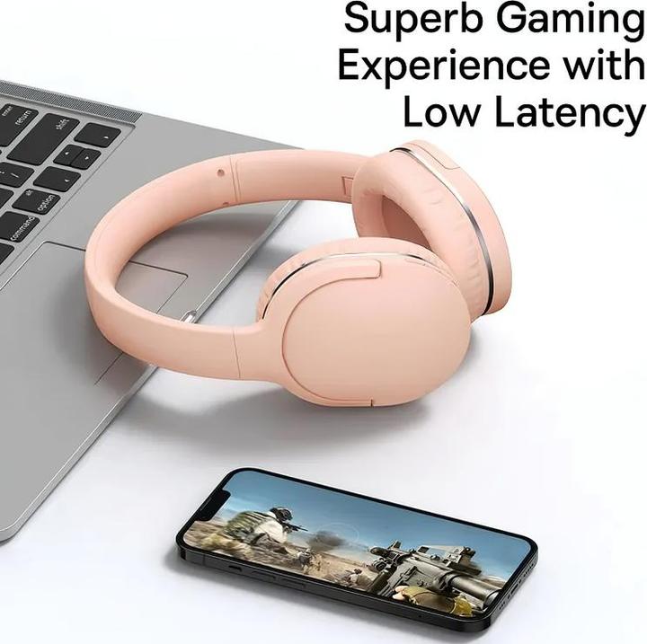 Produktbild Baseus Encok Wireless headphone D02 Pro (pink) (ANC, 40 h, Kabelgebunden)
