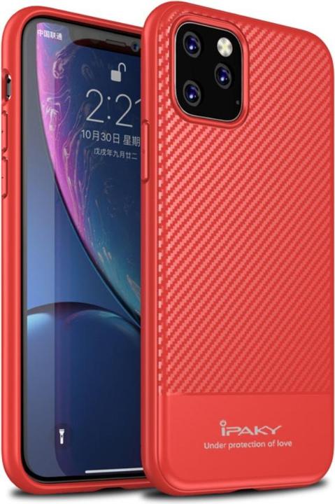 Produktbild iPaky Silikon Case Metall Carbon Look (Apple iPhone 11 Pro Max)