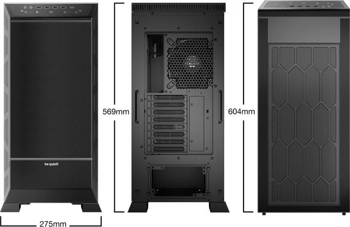 Actual product image be quiet! Dark Base Pro 901 (ATX, XL-ATX, Mini-ATX, mATX)