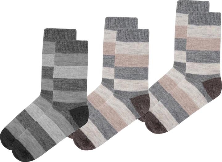 Produktbild Normani 6 Paar Alpakasocken breitgestreift (6er Pack, 39 - 42)