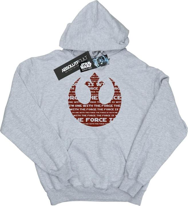 Immagine prodotto Star Wars Rogue One I'm One With The Force Alliance Emblem Red Felpa con Cappuccio Uomo (3XL)