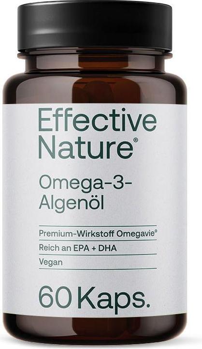 Actual product image Effective Nature Omega-3 algae oil (60 Piece, Capsules, 60 g)