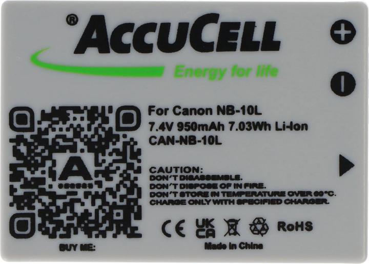 Produktbild AccuCell Akku Canon NB-10L, PowerShot SX40 HS