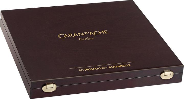 Actual product image Caran d'Ache Prismalo Aquarelle Holzkoffer (Multicoloured, Wood, 80 x)