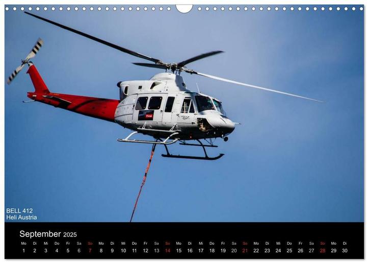 Image du produit Hubschrauber im Einsatz (Wandkalender 2025 DIN A3 quer), Monatskalender (A3, Allemand)