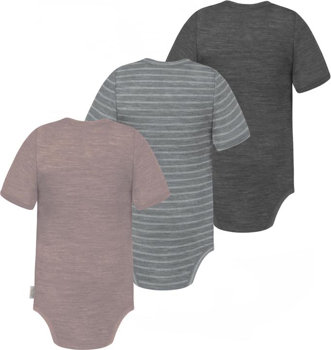 Produktbild Normani 3er Set Baby Merino Body Kurzarm „Tauranga" - 9295 (80)