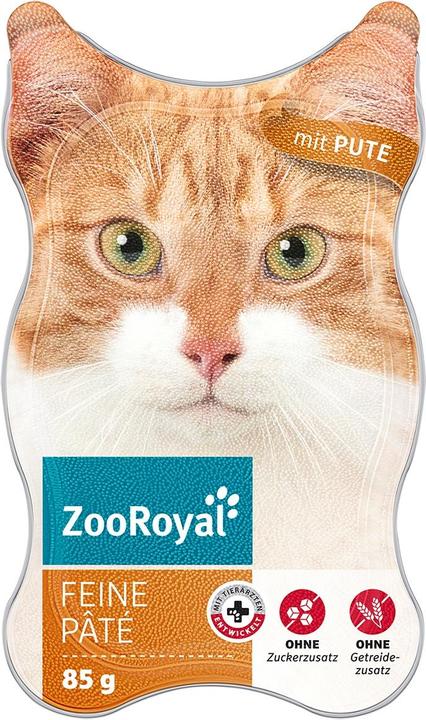 Produktbild Zooroyal Feine Pâté mit Pute (Adult, 18 Stk., 1530 g)