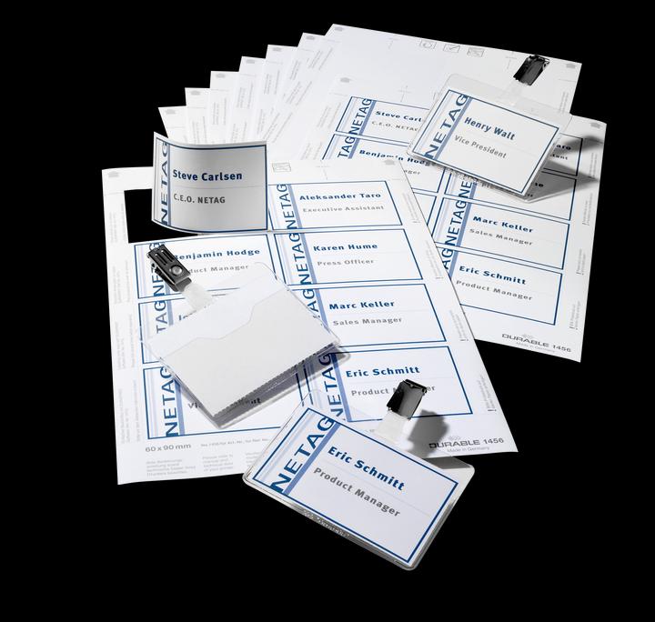 Actual product image Durable Nameplate set