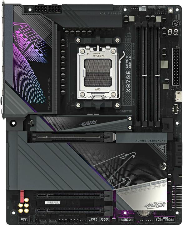 Image du produit Gigabyte X870E AORUS MASTER (AM5, AMD X870E, ATX)