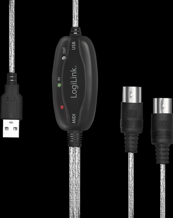 Produktbild LogiLink MIDI Adapter (1.90 m, USB 2.0)