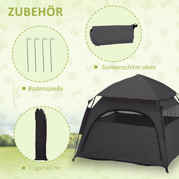 Actual product image PawHut Pet tent with sun canopy (Dog tent)