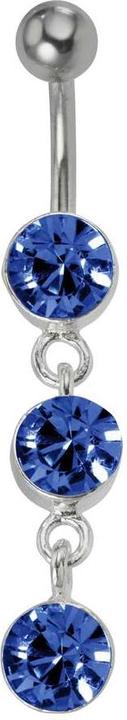 Bijouteria Bauchpiercing (Edelstahl, Silber 925, Kristall)
