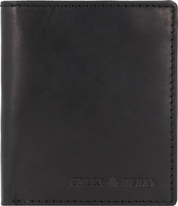 Actual product image Greenburry Pure Black wallet RFID protection leather 11 cm
