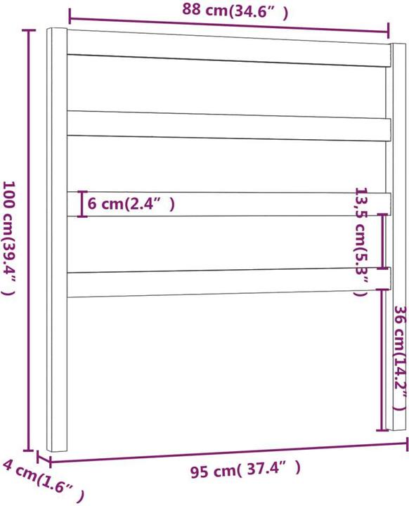 Image du produit VidaXL Batsheva (95 x 4 x 100 cm)