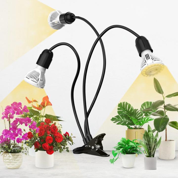Sansi Clip-on a tre teste (LED, 230 V)