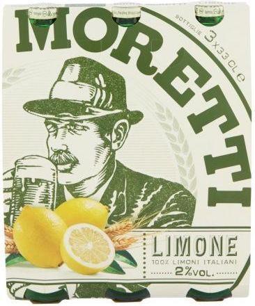 Image du produit Birra Moretti Radler au citron vert (24 x 33 cl)