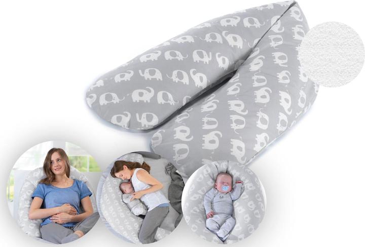 Produktbild Theraline Stillkissen "Das Komfort" mit Microperlenfüllung inkl. Bezug 180 cm (34 cm)