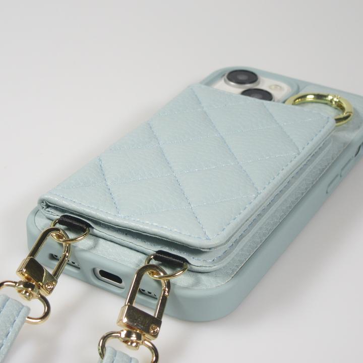 Image du produit PhoneLook Coque Cuir matelassé avec miroir et compartiment carte inclus grande lanière amovible (Apple iPhone 15 Pro Max)