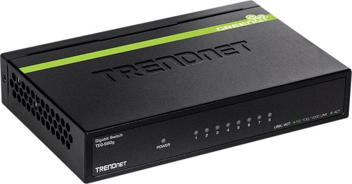 Actual product image Trendnet 8port Gigabit GREENNET Switch (8 Ports)