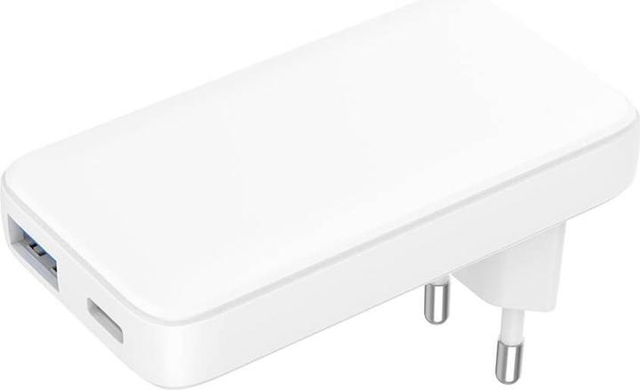 Gear Charger 220V 1xUSB-C + 1xUSB-A PD/PPS 36W + QC 18W GaN - White (36 W)